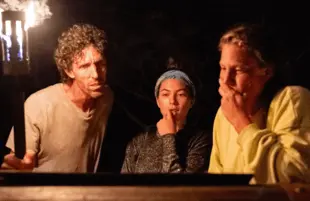 Brad Reese, Sydney Segal and Tiffany Seely in Wednesday night's Survivor. (Photo: Robert Voets/CBS)