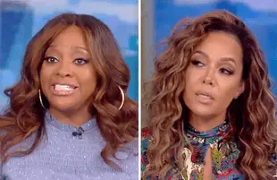 Sherri Shepherd and Sunny Hostin took opposite positions on the Joe Rogan issue today on The View. (Photos: ABC)