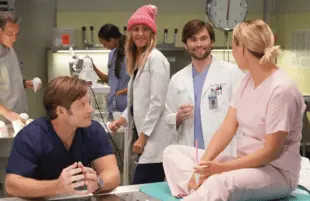 Breakroom sno-cones brought big smiles in an October episode of Grey's Anatomy. (Photo: Eric McCandless/ABC)