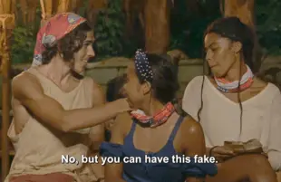Not as dumb as he looks: Xander pulls a fast one on Liana. (Photo: CBS)