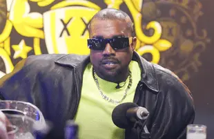 Kanye West on the Drink Champs podcast (Photo: REVOLT)