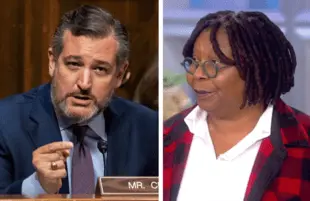 The View's Whoopi Goldberg took on Ted Cruz Monday morning after he labeled a Big Bird tweet "propaganda."