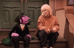 Billie Eilish and The Count on Sesame Street (Photo: Sesame Workshop)