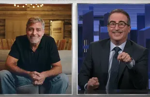 George Clooney on Last Week Tonight with John Oliver (Photo: HBO)