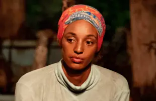 Shantel Smith at Tribal Council on Wednesday night's Survivor. (Photo: Robert Voets/CBS)
