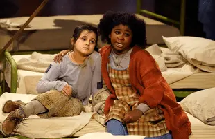 Celina Smith and Felice Kakaletris in Annie Live! (Photo: NBC)