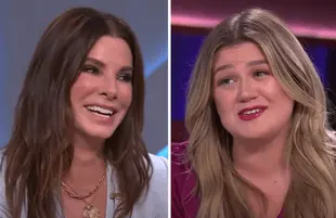 Sandra Bullock and Kelly Clarkson (Photo: The Kelly Clarkson Show/YouTube)