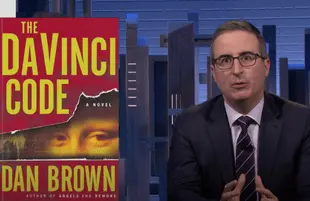 John Oliver discusses The Da Vinci Code (Photo: HBO/YouTube)