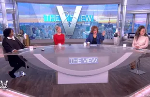 The women of The View returned to the studio Tuesday morning after two weeks of remote shows. (Photo: ABC)