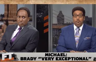 SNL spoofs ESPN's First Take (Photo: NBC)
