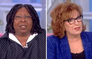 Joy Behar didn't linger on Whoopi's suspension for long this morning. (Photos: ABC)