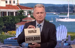Pat Sajak reveals the $100,000 Bonus Round prize on Wheel of Fortune (Photo: YouTube)