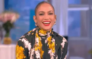 Jennifer Lopez Wednesday morning on The View. (Photo: ABC)
