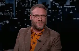 Seth Rogen on Jimmy Kimmel Live! (Photo: ABC)