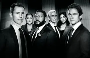 Jeffrey Donovan,  Camryn Manheim, Anthony Anderson, Sam Waterston, Odelya Halevi and Hugh Dancy head up NBC's Law & Order revival, premiering Thursday night. (Photo: NBC)