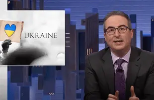 John Oliver discusses Russia-Ukraine on Last Week Tonight (Photo: HBO)