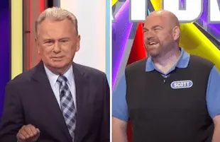 Pat Sajak and contestant Scott Ingwersen on Wheel of Fortune (Photos: YouTube)