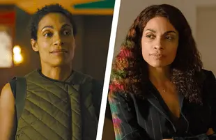 Dawson in DMZ and Dopesick. (Photos: HBO Max, Hulu)