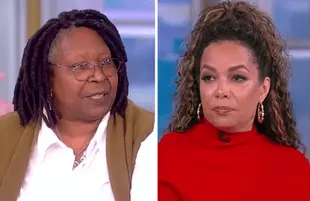 Sunny Hostin found herself on the receiving end of a rare three-on-one attack this morning. (Photos: ABC)