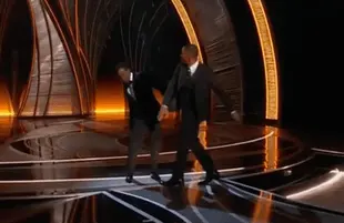 Will Smith slaps Chris Rock at the Oscars (Photo: ABC)