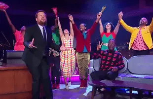 James Corden sings We Dont Talk About Jada on The Late Late Show (Photo: CBS)