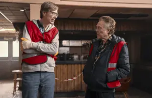 Stephen Merchant and Christopher Walken in The Outlaws (Photo: Prime Video)