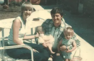 Gary Betzner photographed with his family in 1974. (Photo: HBO)