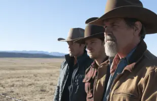 Tom Pelphrey, Lewis Pullman, and Josh Brolin in Outer Range (Photo: Richard Foreman/Prime Video)