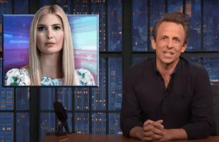 Seth Meyers discusses Ivanka Trump on Late Night (Photo: NBC)