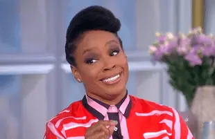 Peacock host Amber Ruffin raised eyebrows at the table this morning. (Photo: ABC)