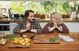 Ben Falcone and Melissa McCarthy in God's Favorite Idiot (Photo: Netflix)