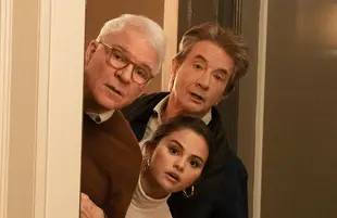 Steve Martin, Martin Short, and Selena Gomez in Only Murders in the Building Season 2 (Photo: Hulu)