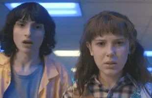 Finn Wolfhard and Millie Bobby Brown  in Stranger Things Season 4. (Photo: Netflix)