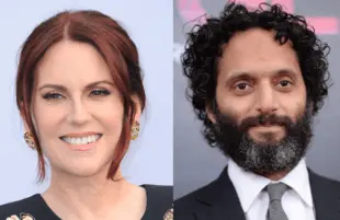 Megan Mullally and Jason Mantzoukas (Photos: Everett Collection)