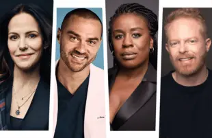 Tony nominees Mary Louise Parker, Jessie Williams, Uzo Aduba, and Jesse Tyler Ferguson. (Photos: Netflix, ABC, Robert Maxwell,  Luke Fontana)