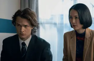 Ansel Elgort and Rinko Kikuchi in Tokyo Vice (Photo: James Lisle/HBO Max)