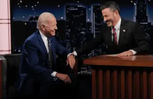 Joe Biden and Jimmy Kimmel (Photo: ABC/Randy Holmes)