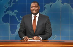 Michael Che on Weekend Update (Photo: Will Heath/NBC)