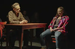 Performers in the stage play featured in Mind Over Murder (Photo: HBO)