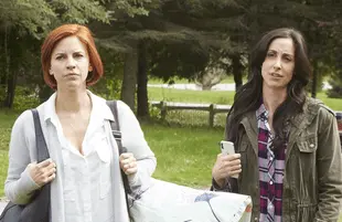 Dani Kind and Catherine Reitman in Workin Moms (Photo: Everett Collection)