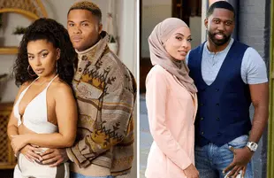 Jibri & Miona and Bilal & Shaeeda in 90 Day Fiancé Season 9 (Photos: Craig Mitchelldyer/Lauren Pusateri/TLC)