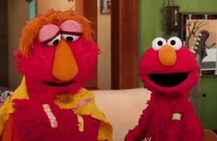 Elmo gets the COVID vaccine (Photo: Sesame Street/YouTube)