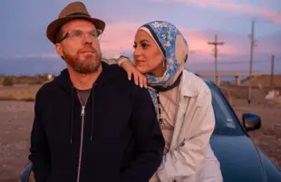 Sebastian Robin and Mona Haydar in The Great Muslim American Road Trip (Photo: Adam McCall/PBS)