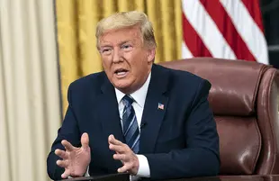 Donald Trump in the Oval Office (Photo: Everett Collection)