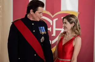  Jen Lilley and Brendan Fehr in Royally Wrapped for Christmas (Photo: GAC Family)