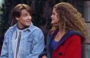 Will Friedle and Keri Russell in Boy Meets World (Photo: Disney+)