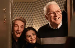 Martin Short, Selena Gomez, and Steve Martin in Only Murders in the Building Season 2 (Photo: Hulu)