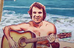 Steve Martin in the "Angel in Flip Flops" music video (Photo: Hulu/YouTube)