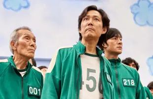 Lee Jung-jae, Park Hae-soo, and Oh Young-soo in Squid Game (Photo: Noh Juhan/Netflix)