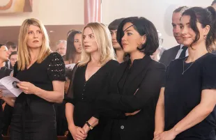 Sharon Horgan, Eva Birthistle, Sarah Greene, and Eve Hewson in Bad Sisters (Photo: Apple TV+)
